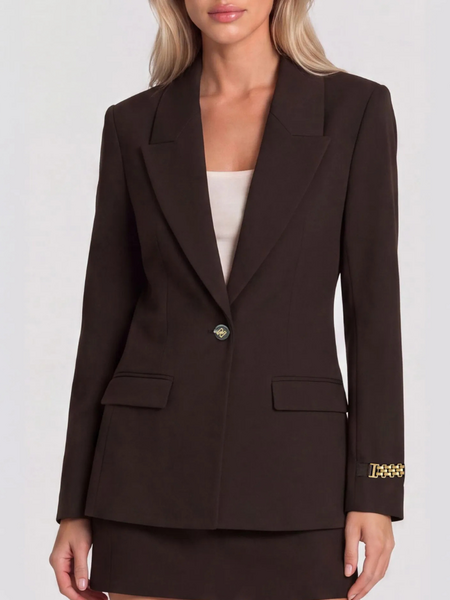 Nikkie Nikkie Aisley Blazer - Chocolate Torte