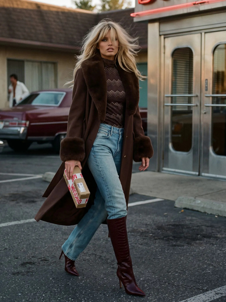 Nikkie Nikkie Auria Coat - Chocolate Martini Nikkie Auria Coat - Chocolate Martini