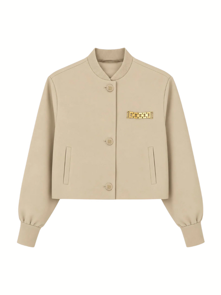 Nikkie Nikkie Oakland Bomber Jacket - Hummus Nikkie Oakland Bomber Jacket - Hummus