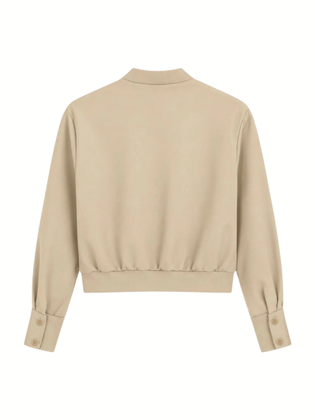 Nikkie Oakland Bomber Jacket - Hummus Nikkie Nikkie Oakland Bomber Jacket - Hummus