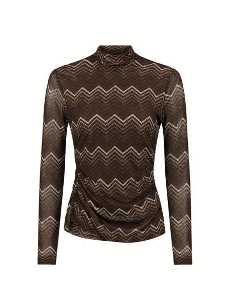 Nikkie Nikkie Ariva Mesh Top - Chocolate Martini Nikkie Ariva Mesh Top - Chocolate Martini