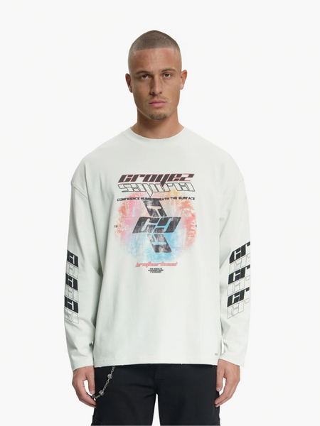 Croyez Lost Signal Longsleeve T-Shirt - Grey Croyez Croyez Lost Signal Longsleeve T-Shirt - Grey