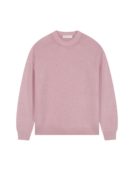 Croyez Croyez Ribbed Knit Sweater - Pink Croyez Ribbed Knit Sweater - Pink