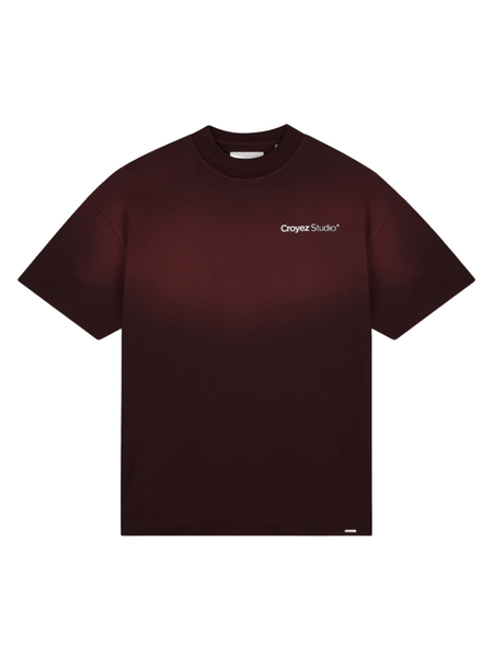 Croyez Studio Faded T-Shirt - Raisin Red Croyez Croyez Studio Faded T-Shirt - Raisin Red