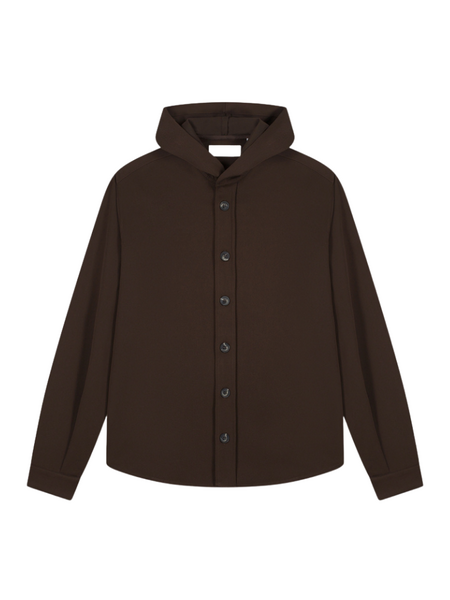 Croyez Hooded Shirt - Brown Croyez Croyez Hooded Shirt - Brown
