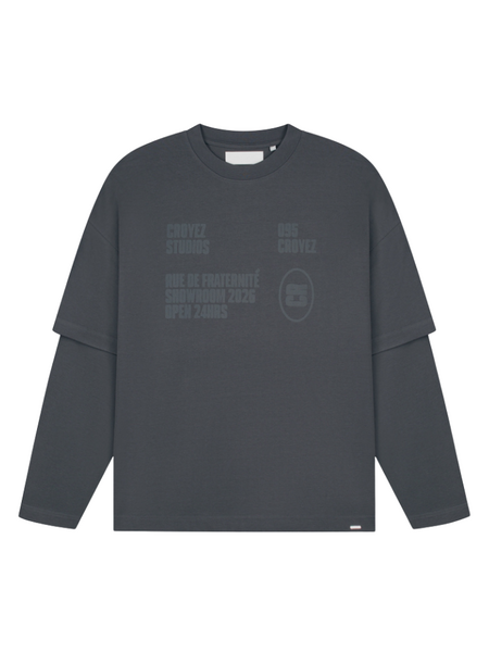 Croyez Croyez Showroom Double Sleeve T-Shirt - Antra