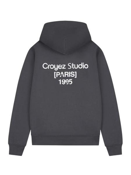 Croyez Studio Damaged Zip Hoodie - Antra Croyez Croyez Studio Damaged Zip Hoodie - Antra