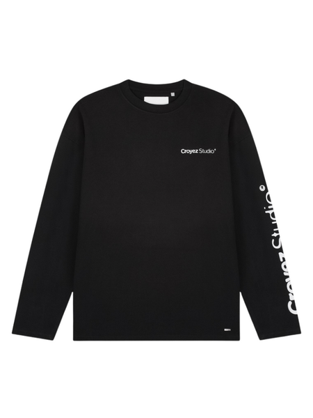 Croyez Studio Faded Longsleeve T-Shirt - Black Croyez Croyez Studio Faded Longsleeve T-Shirt - Black