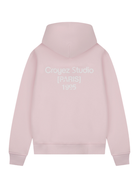 Croyez Women Studio Damaged Zip Hoodie - Pink Croyez Croyez Women Studio Damaged Zip Hoodie - Pink