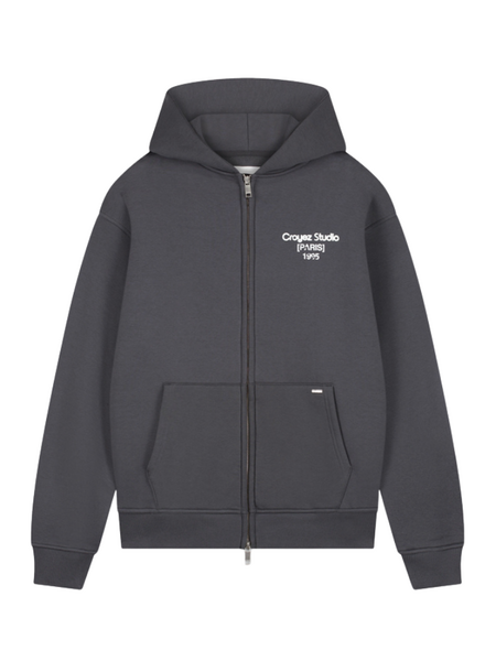 Croyez Women Studio Damaged Zip Hoodie - Antra Croyez Croyez Women Studio Damaged Zip Hoodie - Antra