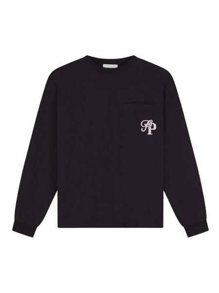 Pure Path Inititials Pocket Longsleeve T-Shirt - Dark Brown Pure Path Pure Path Inititials Pocket Longsleeve T-Shirt - Dark Brown
