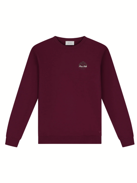 Pure Path Rooted Tree Sweater - Wine Red Pure Path Pure Path Rooted Tree Sweater - Wine Red
