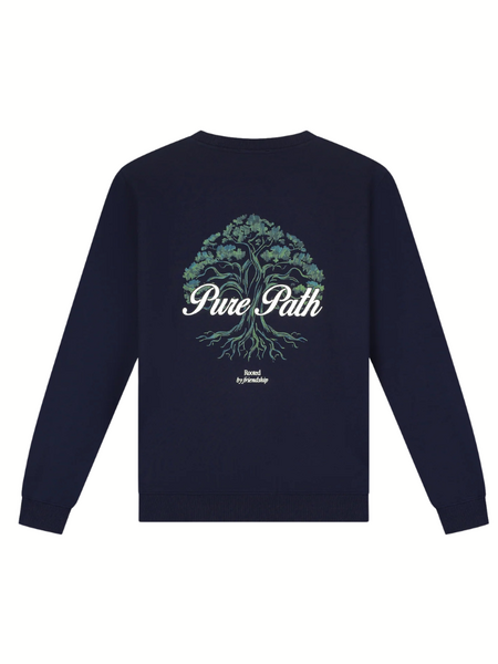 Pure Path Rooted Tree Sweater - Dark Navy Pure Path Pure Path Rooted Tree Sweater - Dark Navy