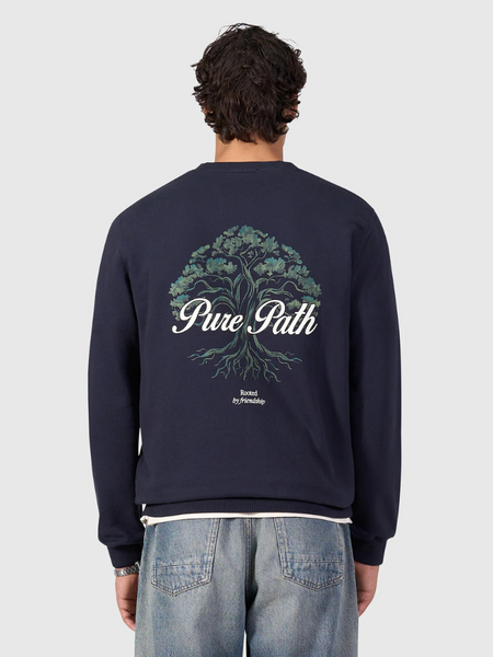 Pure Path Rooted Tree Sweater - Dark Navy Pure Path Pure Path Rooted Tree Sweater - Dark Navy