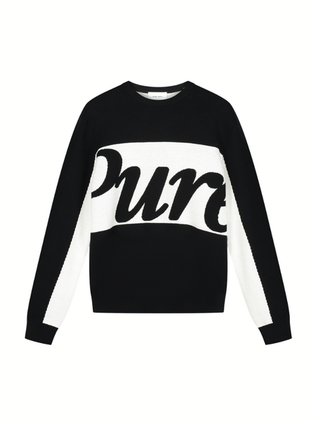 Pure Path Contrast Pure Sweater - Black Pure Path Pure Path Contrast Pure Sweater - Black