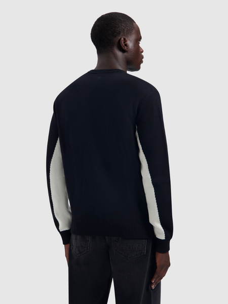 Pure Path Contrast Pure Sweater - Black Pure Path Pure Path Contrast Pure Sweater - Black