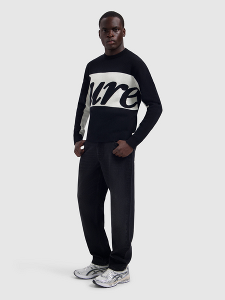 Pure Path Contrast Pure Sweater - Black Pure Path Pure Path Contrast Pure Sweater - Black