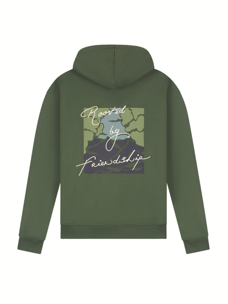 Pure Path Forest Rooted Hoodie - Dark Army Pure Path Pure Path Forest Rooted Hoodie - Dark Army