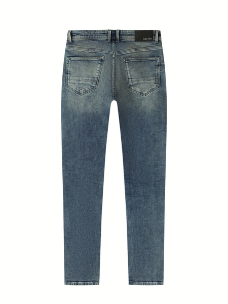Pure Path The Ryan Slim Fit Jeans - Denim Mid Blue Pure Path Pure Path The Ryan Slim Fit Jeans - Denim Mid Blue