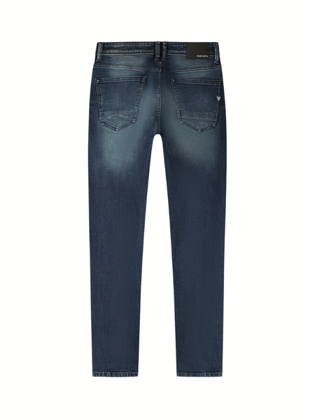 Pure Path The Ryan Slim Fit Jeans - Denim Dark Blue Pure Path Pure Path The Ryan Slim Fit Jeans - Denim Dark Blue