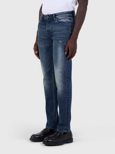 Pure Path The Ryan Slim Fit Jeans - Denim Dark Blue Pure Path Pure Path The Ryan Slim Fit Jeans - Denim Dark Blue