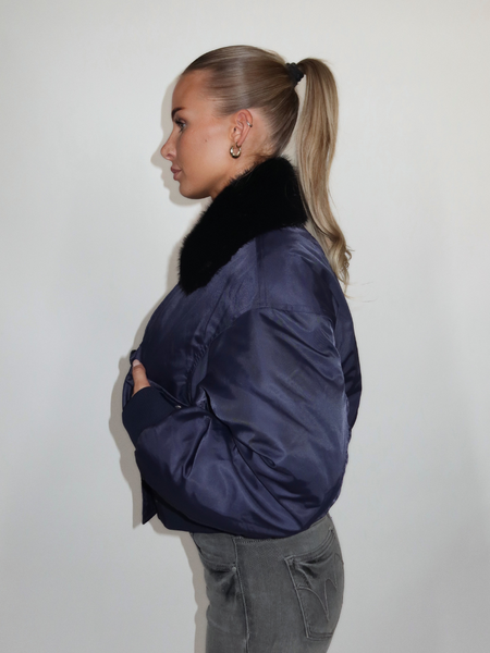 The Stand Studio Gem Jacket - Navy The Stand Studio The Stand Studio Gem Jacket - Navy