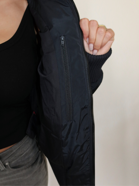 Airforce Women Tate Bomber - Dark Navy Blue Airforce Airforce Women Tate Bomber - Dark Navy Blue