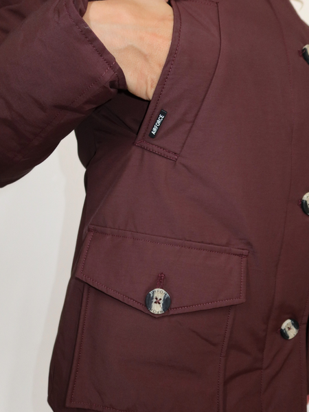 Airforce Women 4 Pocket Parka - Bitter Chocolate Airforce Airforce Women 4 Pocket Parka - Bitter Chocolate