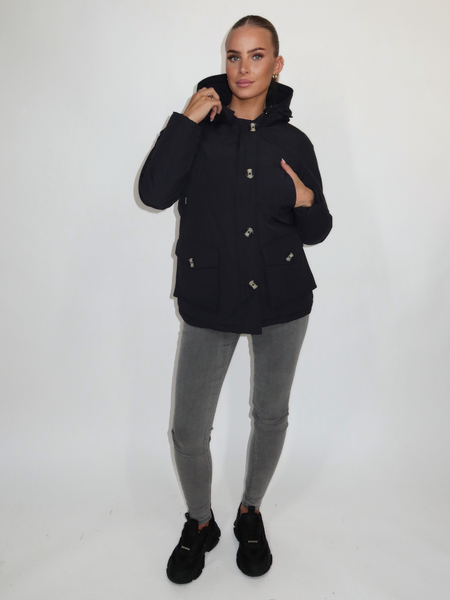 Airforce Women 4 Pocket Parka - Dark Navy Airforce Airforce Women 4 Pocket Parka - Dark Navy