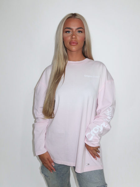 Croyez Croyez Women Studio Faded Longsleeve T-Shirt - Pink Croyez Women Studio Faded Longsleeve T-Shirt - Pink