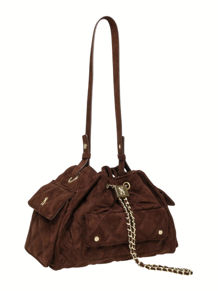 Steve Madden Bmicki Bag - Chocolate/Gold Steve Madden Steve Madden Bmicki Bag - Chocolate/Gold