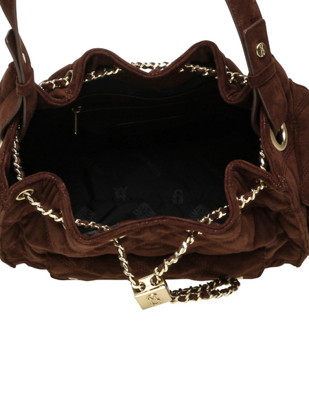 Steve Madden Bmicki Bag - Chocolate/Gold Steve Madden Steve Madden Bmicki Bag - Chocolate/Gold