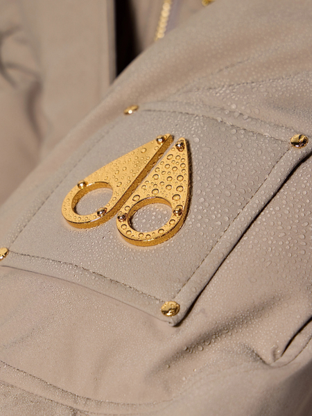 Moose Knuckles Women Gilded Parka - Ashen W/Bronze SH Moose Knuckles Moose Knuckles Women Gilded Parka - Ashen W/Bronze SH