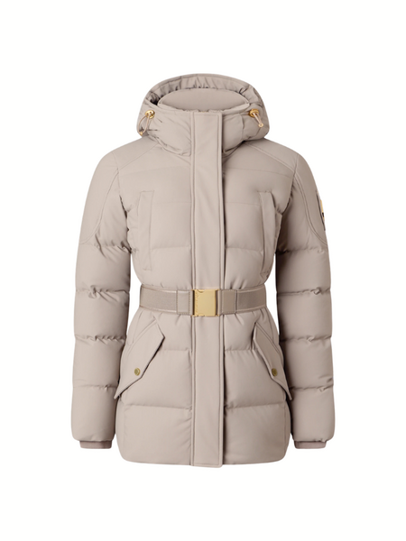 Moose Knuckles Women Gilded 3Q Jacket - Ashen W/Bronze SH Moose Knuckles Moose Knuckles Women Gilded 3Q Jacket - Ashen W/Bronze SH