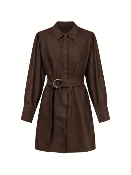 Nikkie Nikkie Ohino Dress - Chocolate Brown