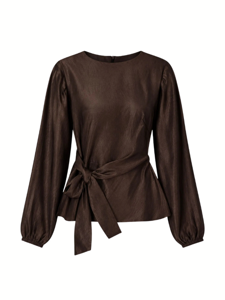Nikkie Porlamar LS Top - Chocolate Brown Nikkie Nikkie Porlamar LS Top - Chocolate Brown