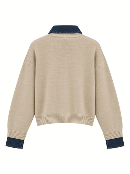 Fifth House Poety Sweater - Camel Melange Fifth House Fifth House Poety Sweater - Camel Melange