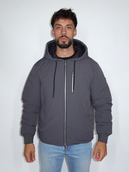 Moose Knuckles Moose Knuckles Men Northdale Hooded Jacket - Cement Moose Knuckles Men Northdale Hooded Jacket - Cement