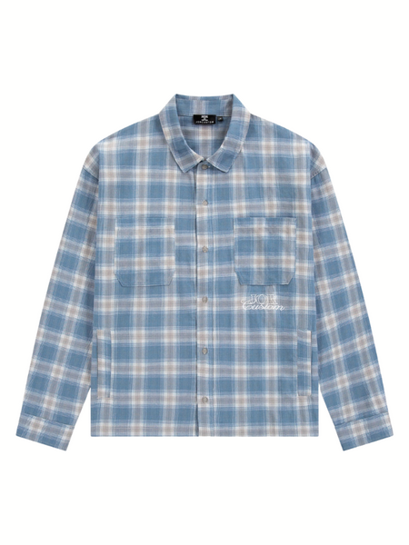 JorCustom JORcustom Flannel Overshirt - BountyBlue JorCustom JorCustom JORcustom Flannel Overshirt - BountyBlue