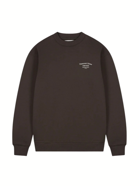 Croyez Croyez Fraternité Ultime Sweater - Dark Brown Croyez Fraternité Ultime Sweater - Dark Brown