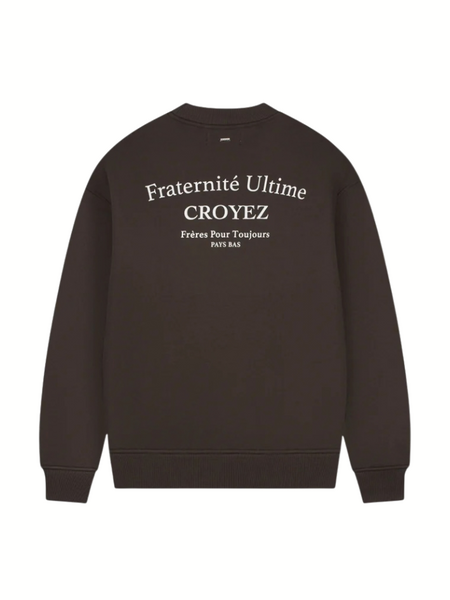 Croyez Fraternité Ultime Sweater - Dark Brown Croyez Croyez Fraternité Ultime Sweater - Dark Brown