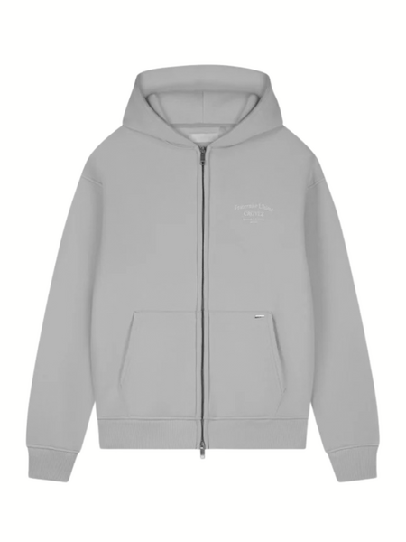 Croyez Croyez Fraternité Ultime Zip Hoodie - Light Grey Croyez Fraternité Ultime Zip Hoodie - Light Grey
