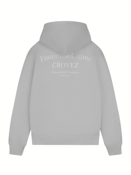 Croyez Fraternité Ultime Zip Hoodie - Light Grey Croyez Croyez Fraternité Ultime Zip Hoodie - Light Grey
