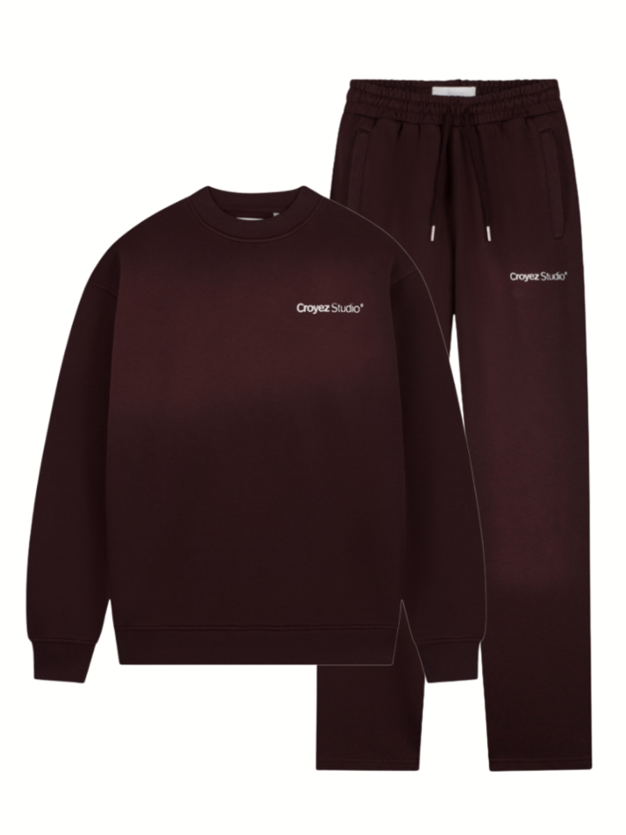 Croyez Studio Sweater Combi-set - Raisin Red Croyez Croyez Studio Sweater Combi-set - Raisin Red