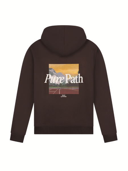 Pure Path Landscape View Hoodie - Dark Brown Pure Path Pure Path Landscape View Hoodie - Dark Brown