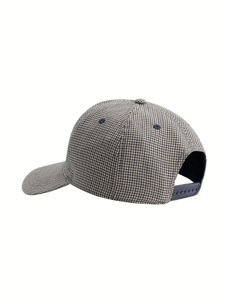 Pure Path Initials Houndstooth Cap - Ecru Pure Path Pure Path Initials Houndstooth Cap - Ecru