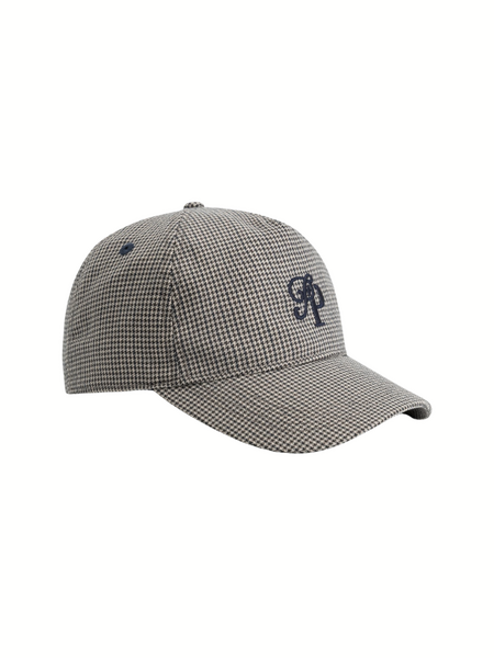 Pure Path Initials Houndstooth Cap - Ecru Pure Path Pure Path Initials Houndstooth Cap - Ecru