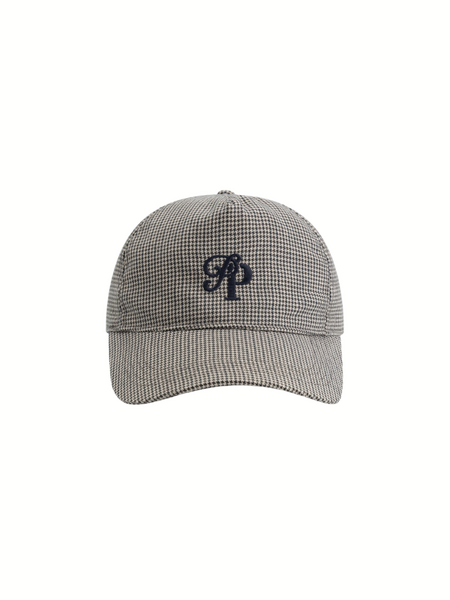 Pure Path Pure Path Initials Houndstooth Cap - Ecru Pure Path Initials Houndstooth Cap - Ecru