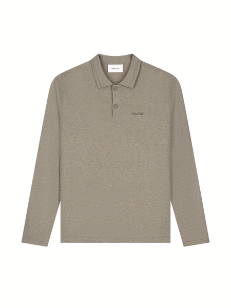 Pure Path Light Weight Knit Polo - Taupe Melange Pure Path Pure Path Light Weight Knit Polo - Taupe Melange