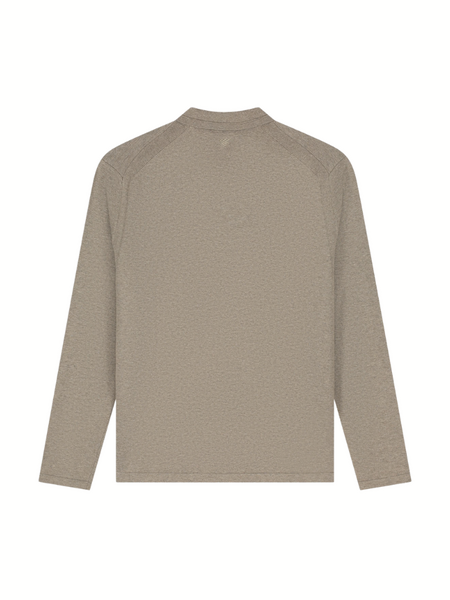 Pure Path Light Weight Knit Polo - Taupe Melange Pure Path Pure Path Light Weight Knit Polo - Taupe Melange